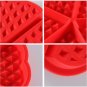 1pc Heart Shape Waffle Mold Maker 5-Cavity Silicone Oven Pan Microwave Baking Cookie Cake Muffin