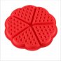 1pc Heart Shape Waffle Mold Maker 5-Cavity Silicone Oven Pan Microwave Baking Cookie Cake Muffin