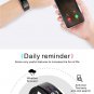 QS100 Smart Bracelet HR Blood Pressure Monitor Watch Pedometer IP67 Waterproof - Black