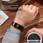 2-in-1 BTH Smart Bracelet Heart Rate Pedometer Sleep Monitor Fitness Tracker - Black