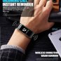 2-in-1 BTH Smart Bracelet Heart Rate Pedometer Sleep Monitor Fitness Tracker - Black