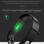 B30 UI Smart Fitness Tracker Sport Bracelet Heart Rate Blood Pressure Bracelet - Black