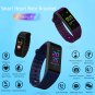 KW6S Dynamic Heart Rate Blood Pressure Smart Sports Bracelet - Black
