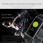 0.96" IPS Color Display Heart Rate Blood Oxygen Pressure Multi Sport Fitness Smart Bracelet - Black