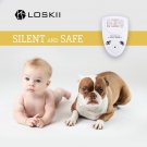 Loskii Ultrasonic Electronic Mosquito and Pest Repellent (EU/US Plug) White
