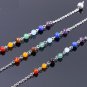 Quartz Crystal Reiki Healing Natural Stone Dowsing Pendulum - Crystal Quartz with 7-Chakra Necklace