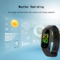 M3I Smart Bracelet Heart Rate Monitor Blood Pressure Fitness Tracker Smart Bracelet - Black