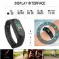 NEW MODEL! M3 Plus Heart Rate Monitor Blood Pressure Smart Fitness Tracker Bracelet - Black