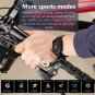 Stylish Milanese Steel Heart Rate Blood Pressure Oxygen Smart Fitness Tracker Watch - Black