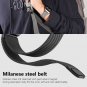 Stylish Milanese Steel Heart Rate Blood Pressure Oxygen Smart Fitness Tracker Watch - Black