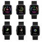 Stylish Milanese Steel Heart Rate Blood Pressure Oxygen Smart Fitness Tracker Watch - Black