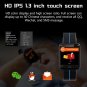 F5 1.3" IPS Color Heart Rate Blood Pressure IP67 Smart Fitness Tracker (Black)