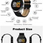 Q8 Stainless Steel OLED Heart Rate Blood Pressure Fitness Tracker Smart Watch - Silver Steel