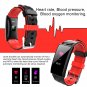 LYNWO M8 0.96in OLED Heart Rate Monitor Blood Pressure Oxygen Fitness Tracker Smart Bracelet - Black