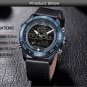 NAVIFORCE NF9144 Water Resistant LED Dual Display Watch Chronograph Digital Watch