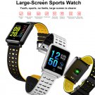 N88 1.3" Heart Rate Blood Pressure Monitor IP68 Smart Bracelet Fitness Tracker - Black