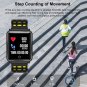 N88 1.3" Heart Rate Blood Pressure Monitor IP68 Smart Bracelet Fitness Tracker - Black