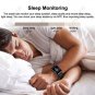 N88 1.3" Heart Rate Blood Pressure Monitor IP68 Smart Bracelet Fitness Tracker - Black