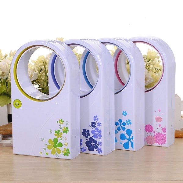 Mini Handheld USB Battery Powered Desktop Bladeless Fan