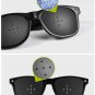 2 Pairs Anti Fatigue 5-Pinhole Stenopeic Vision Improve Eyesight UV400 Eye Care Sunglasses
