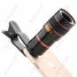 Universal Telephoto Mobile Phone Camera Lens 8x12 Zoom Clip-on