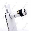 Universal Telephoto Mobile Phone Camera Lens 8x12 Zoom Clip-on