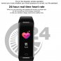 IPS Color IP67 Heart Rate Blood Pressure Monitor Smart Bracelet Fitness Tracker/Watch - Black
