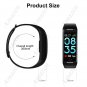 IPS Color IP67 Heart Rate Blood Pressure Monitor Smart Bracelet Fitness Tracker/Watch - Black