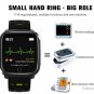 F16 1.3" ECG Blood Pressure, Oxygen Heart Rate Fitness Tracker IP68 Multi Sports Watch