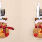 Santa Claus / Snowman  Heart / Snowman Tree / Reindeer  Tableware Holder Christmas Decor