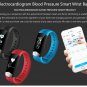 CD01 Pro Ver. Smart Bracelet Fitness Tracker - ECG/Heart Rate/Blood Pressure/Pedometer/Sleep - Black