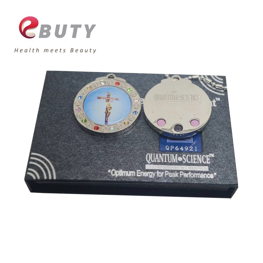 New! Jesus Christ Quantum Scalar Energy Pendant with Stainless Steel Chain Negative Ions