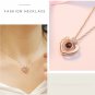 NEW! I Love You Necklace, 100 Languages Projection Love Pendant