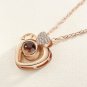 NEW! I Love You Necklace, 100 Languages Projection Love Pendant