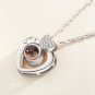 NEW! I Love You Necklace, 100 Languages Projection Love Pendant