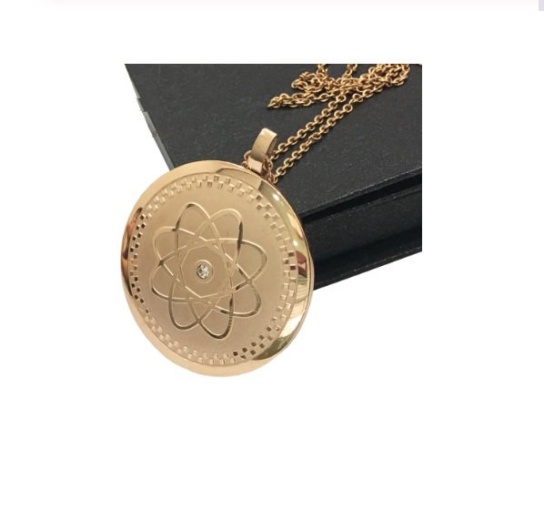 Quantum Scalar Energy Pendant (Rose Gold) with Germanium & Far Infrared + Ion Card & Gift Box!