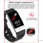 Latest! T1+ Smart Bracelet Temperaure Measurement/Heart Rate/Blood Pressure/Blood Oxygen -Black