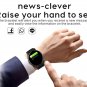 Latest! H50 1.3" TFT Touch Screen Bluetooth V4.2 Ultra Thin Smart Watch - Black
