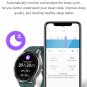 R8 Multi Sport Smart Watch Heart Rate Blood Pressure Blood Oxygen Monitor, Music Control - Black