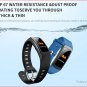 TS08 0.96â IPS Smart Bracelet Heart Rate, Blood Pressure, Music Control - Black