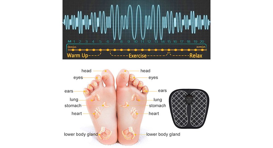 NEW! Wireless EMS Foot Leg Muscle Massage Mat