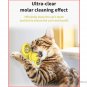 Cat Windmill Pet Interactive Training Turntable Teasing Toy - Yellow