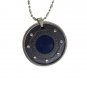 LAVA Quantum Scalar Energy Pendant with CZ Crystals, Stainless Steel Chain