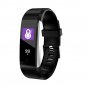 ID-115 PLUS PRO-2 Blood Pressure Monitor Smart Fitness Tracker UI Display - Black