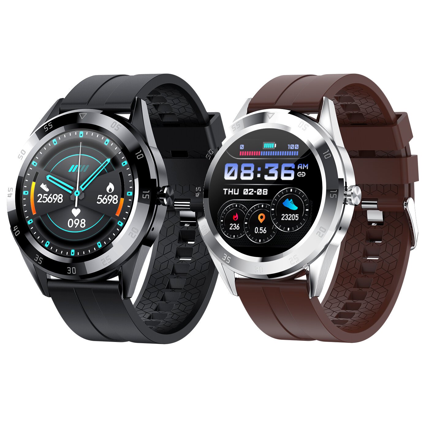 Y10 1.54' Bluetooth Call Multiple Dial Heart Rate Blood Pressure Oxygen Monitor IP68 Smart Watch