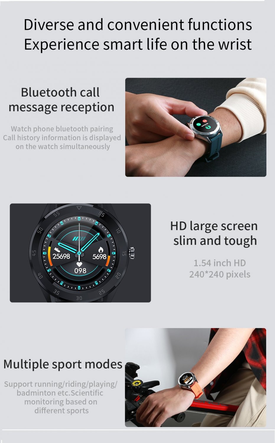 smart watch with multiple dials