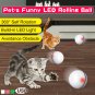 Smart Interactive Pet Toy LED Luminous Automatic 360 Degree Self Rolling Balls - USB Charging
