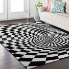 3D Room Non-slip Swirl Optical Illusion Area Rug Carpet Floor Mats - 60x90cm