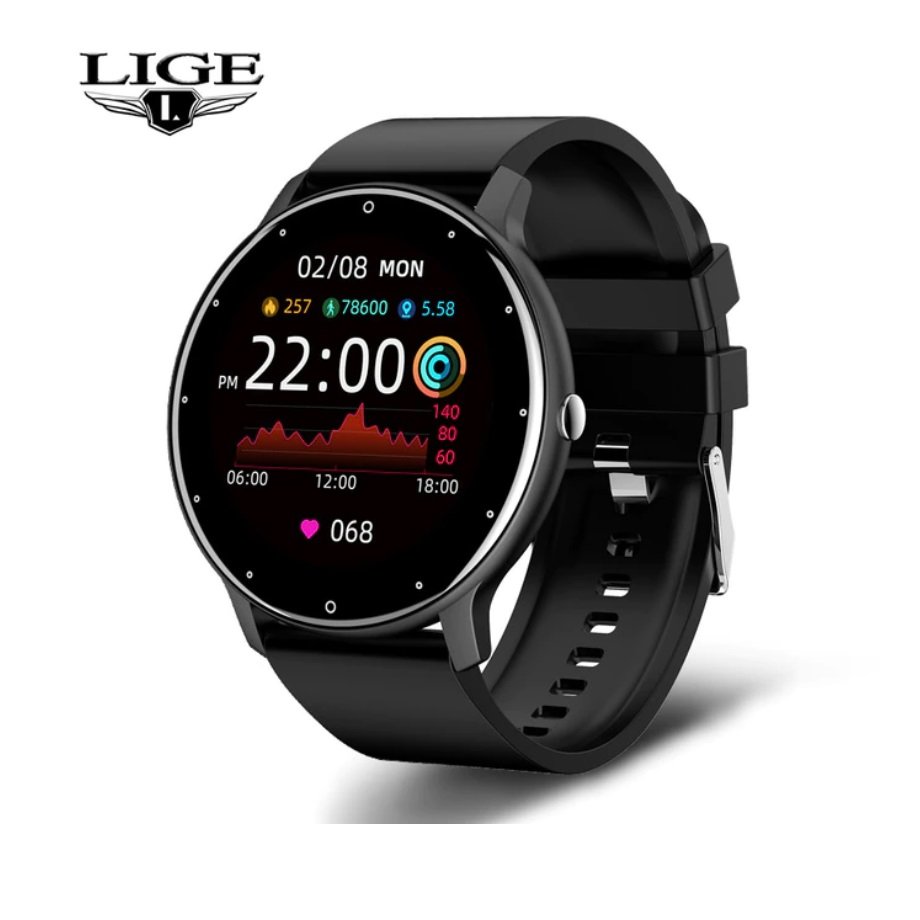 2021 Model Smart Call Watch Heart Rate Blood Pressure Blood Oxygen - Black