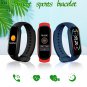 M6 0.96 in Touch Screen Heart Rate Blood Pressure Oxygen Smart Bracelet Watch